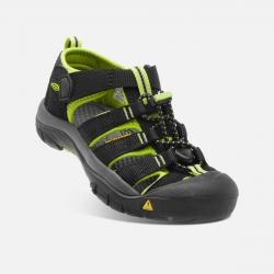 sandle KEEN NEWPORT H2 CHILDREN BLACK/LIME GREEN