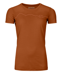 Triko Ortovox 150 Cool Mountain T-shirt Women's Bristle Brown