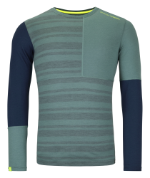 Termoprdlo Ortovox 185 Rock'N'Wool Long Sleeve Men's Arctic Grey