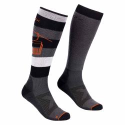 ORTOVOX Free Ride Long Socks Men's Black Raven