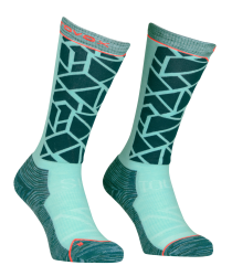 Ponoky Ortovox Ski Tour Compression Long Socks Women's Dark Pacific