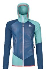 Softshellov bunda Ortovox Col Becchei Jacket Women's Petrol Blue