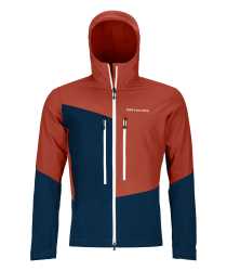 Bunda Ortovox Westalpen Softshell Jacket Men's Clay Orange