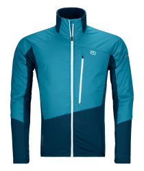 Bunda Ortovox Westalpen Swisswool Hybrid Jacket Men's Mountain Blue