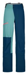 Hardshellov nohavice Ortovox 3L Ortler Pants Women's Petrol Blue