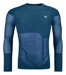 Termoprdlo Ortovox Merino Thermovent Ls Men's Petrol Blue