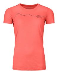 Triko Ortovox 150 Cool Mountain Ts Women's Coral