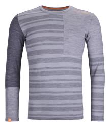 Termoprdlo Ortovox 185 Rock'N'Wool Long Sleeve Men's Grey Blend