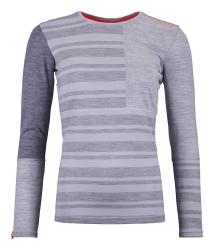 Termoprdlo Ortovox 185 Rock'N'Wool Long Sleeve Women's Grey Blend