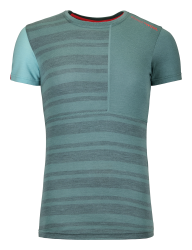 Termoprdlo Ortovox 185 Rock'N'Wool Short Sleeve Women's Arctic Grey