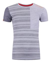 Termoprdlo Ortovox 185 Rock'N'Wool Short Sleeve Women's Grey Blend