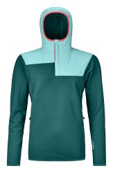 Fleece Ortovox Fleece Plus Anorak Women's Pacific Green