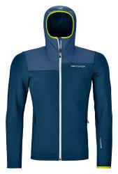 Fleece Ortovox Fleece Plus Hoody Men's Petrol Blue