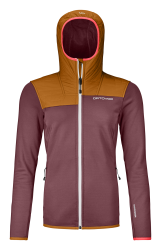 Fleece Ortovox Fleece Plus Hoody Women's Mountain Rose