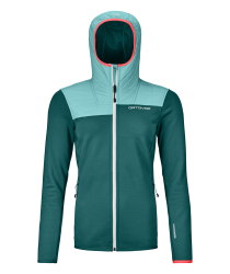 Fleece Ortovox Fleece Plus Hoody Women's Pacific Green