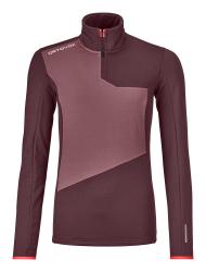 Fleece Ortovox Fleece Light Zip Neck Women's Winetasting