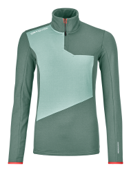 Fleece Ortovox Fleece Light Zip Neck Women's Arctic Grey