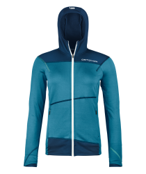 ORTOVOX Fleece Light Hoody Women's Mountain Blue