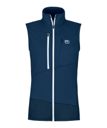 Vesta Ortovox Fleece Grid Vest Women's Deep Ocean