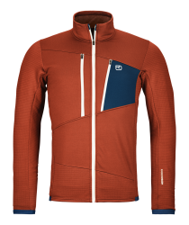 Fleece Ortovox Fleece Grid Jacket Men's Clay Orange