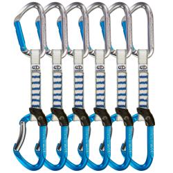 Expreska Climbing Technology  Salto Set Nylon - 6 PACK Titanium/Electricblue