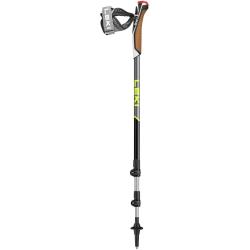 nordic walking paliky LEKI TRAVELLER ALU BLACK-SILVER GRAY-NEON YELLOW