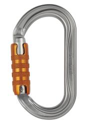 Petzl OK Triact-Lock Strieborn