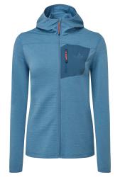 Fleece Mountain Equipment Lumiko Hooded Jacket Women's tellar Blue/Majolica Blue