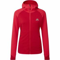 Fleece Mountain Equipment Eclipse Hooded Jacket Women's Molten Red/Capsicum