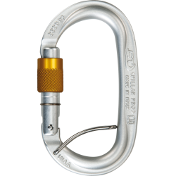 Pillar Pro SGL (screw gate with spring bar) Silver/Yellow