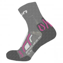 ponoky UYN TREKKING APPROACH MERINO MID SOCKS LADY G327 LIGHT GREY/PINK