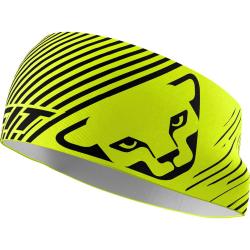 elenka DYNAFIT GRAPHIC PERFORMACE HEADBAND  NEON YELLOW/STRIPED