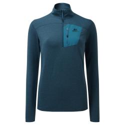 MOUNTAIN EQUIPMENT Lumiko Zip T-shirt Women's Majolica/Alto blue