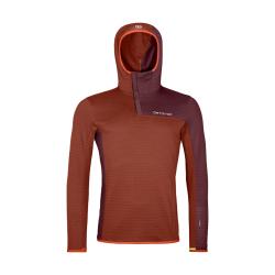 ORTOVOX Fleece Light Grid SN Hoody Men's Clay Orange