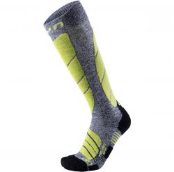 ponoky UYN SKI MAN PRO RACE SOCKS G730 GREY MELANGE/GREEN LIME