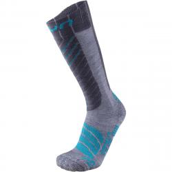 ponoky UYN SKI LADY COMFORT FIT SOCKS G357 GREY/TURQUOISE