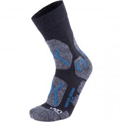 ponoky UYN TREKKING MAN WINTER MERINO SOCKS G880 ANTHRACITE MELANGE/PETROL BLUE