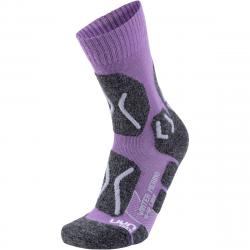 ponoky UYN TREKKING LADY WINTER MERINO SOCKS V097 VIOLET/PEARL GREY