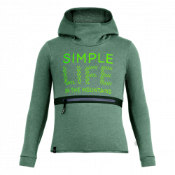 mikina SALEWA SIMPLE LIFE DRY K HOODY DUCK GREEN MELANGE