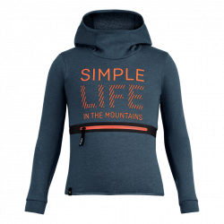 mikina SALEWA SIMPLE LIFE DRY K HOODY NAVY BLAZER MELANGE