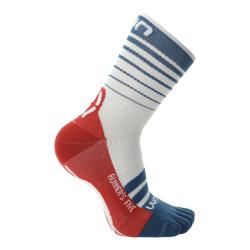 pprstov ponoky UYN RUNNER'S FIVE SOCKS MAN WHITE/BLUE POSEIDON/RED